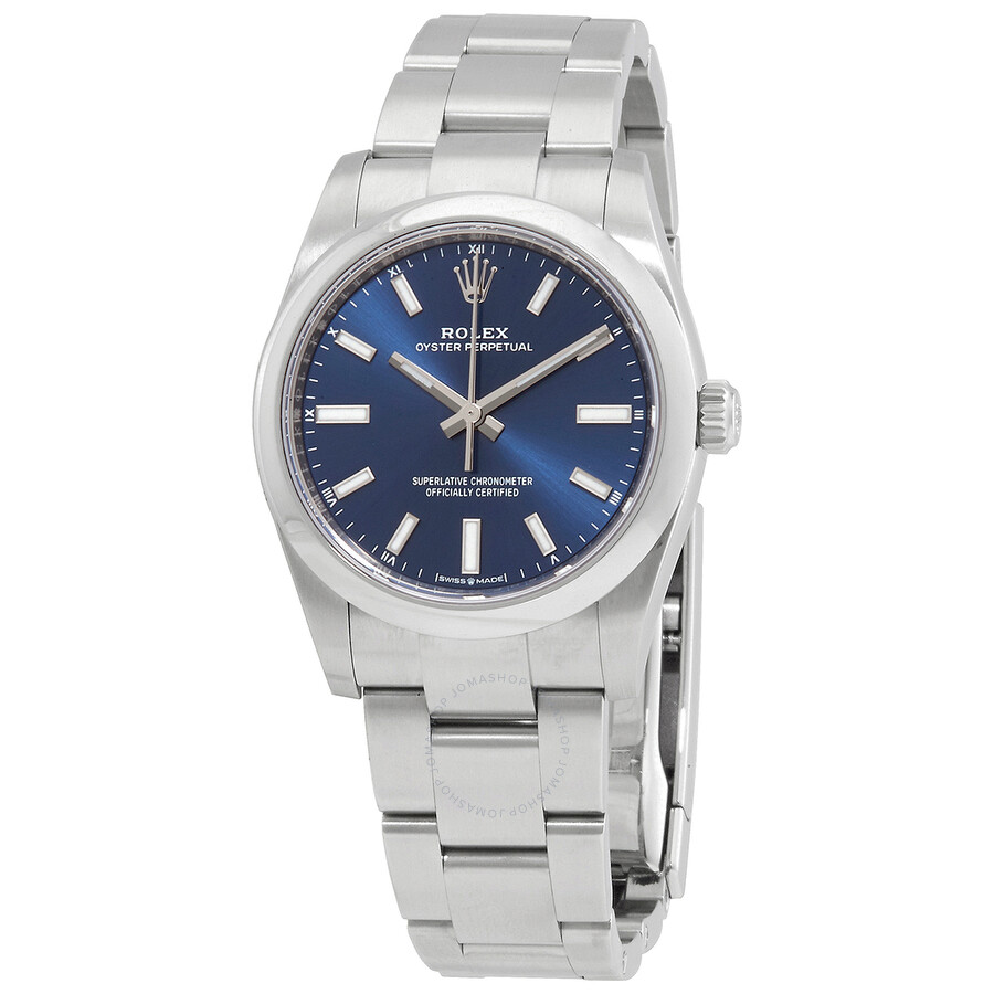 Oyster Perpetual Automatic Chronometer Blue Dial Ladies Watch
