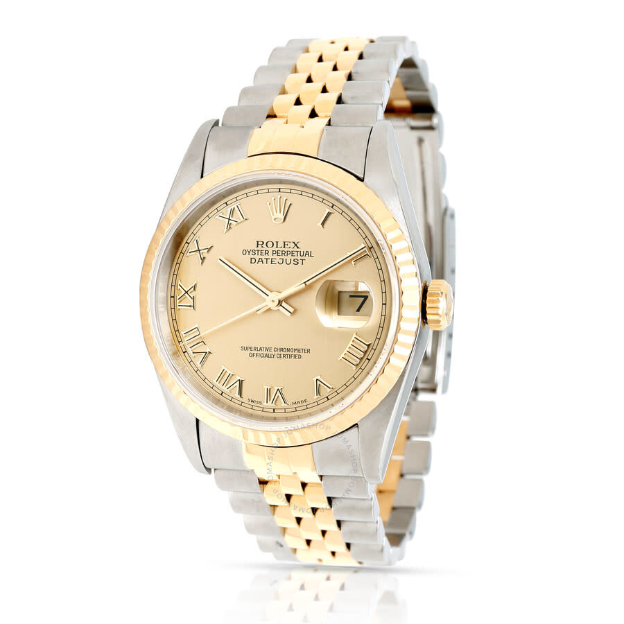 Oyster Perpetual Automatic Chronometer Champagne Dial Men's Watch