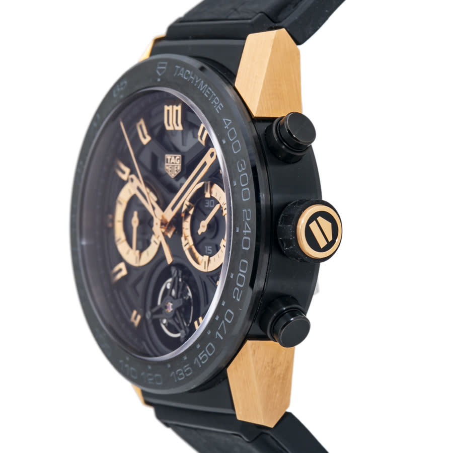 TAG Heuer Carrera Калибр HEUER 02T Турбийон Хронограф 45мм car5a5y.fc6377 |  HushHush.com