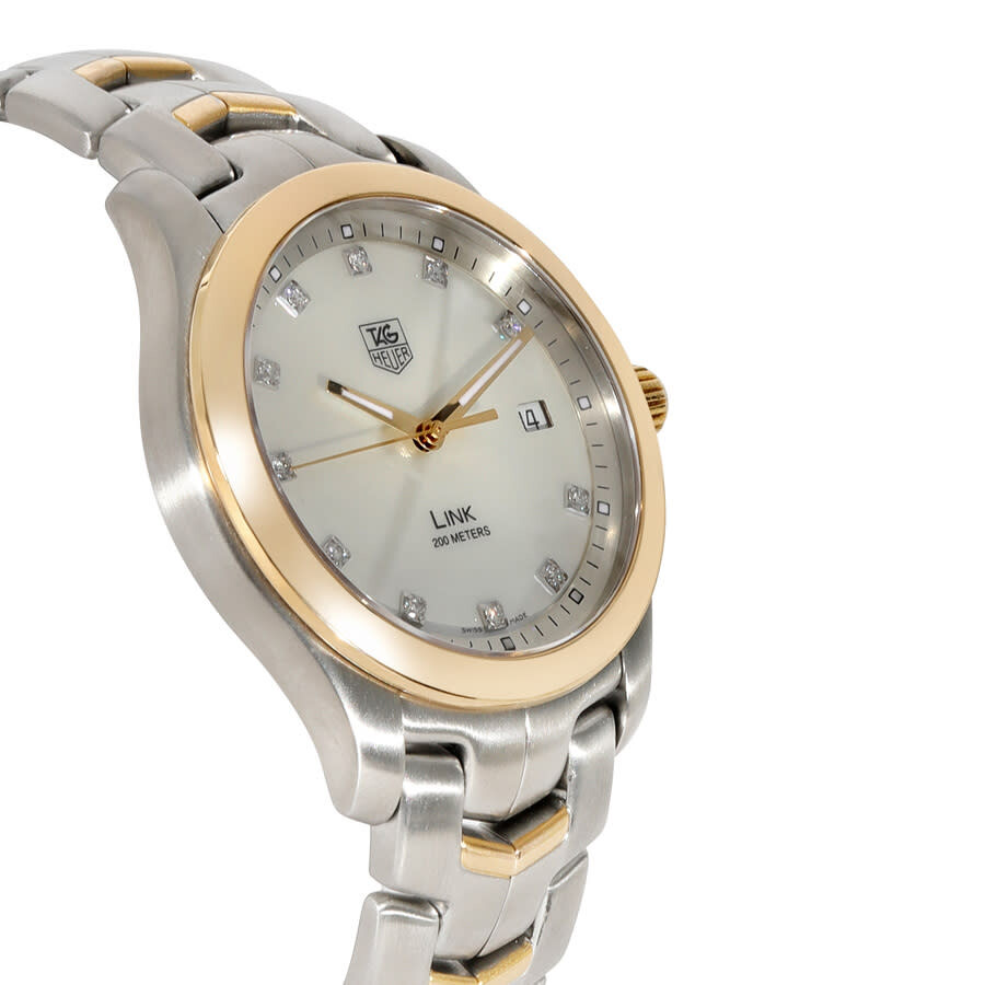 Tag Heuer Preowned Tag Heuer Link Quartz Diamond White Dial Men's