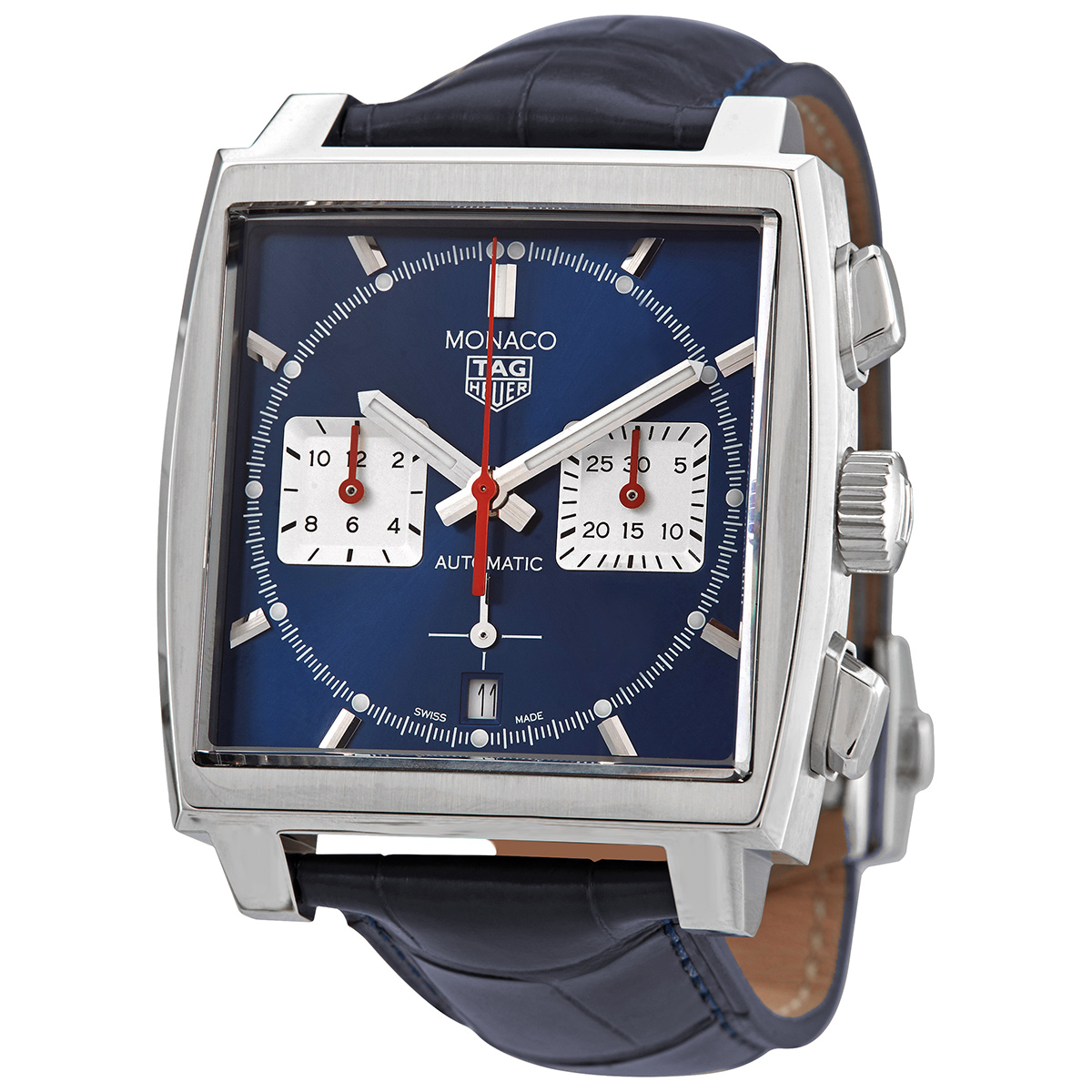 Orologio TAG HEUER Monaco Chronograph Blu Calibre Heuer 02 CBL2111.FC6453 Usato | Sorelle Ronco