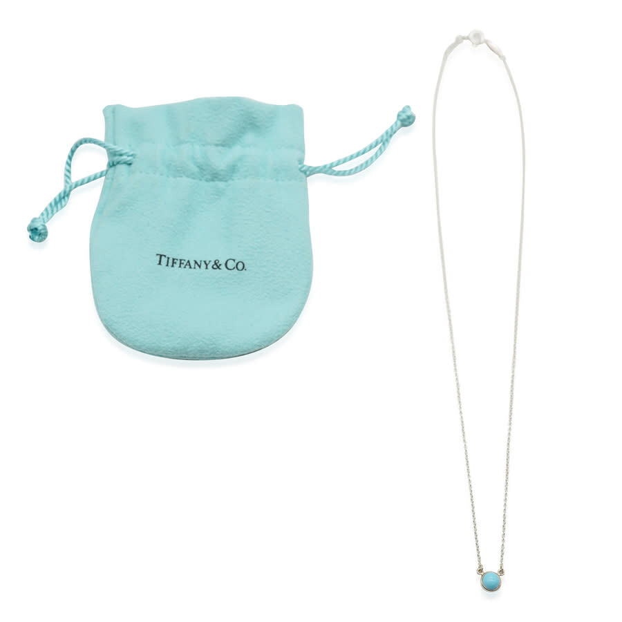 Tiffany & Co. Pre-Owned Tiffany & Co. Elsa Peretti Color By The Yard Turquoise Sterling Silver ...