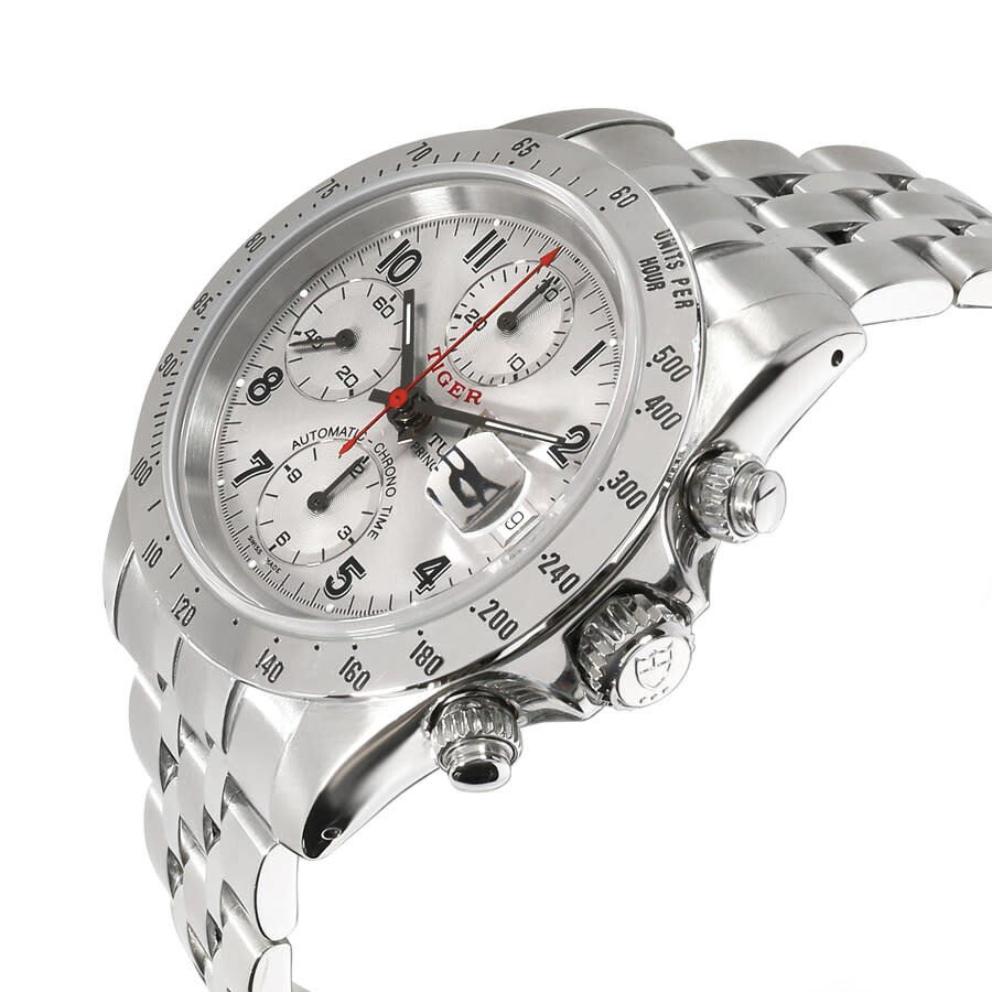 Tudor Pre Owned Tudor Prince Date Chronograph Automatic Silver Dial Men S Watch 79280 79280 Pre Owned Watches Tudor Jomashop