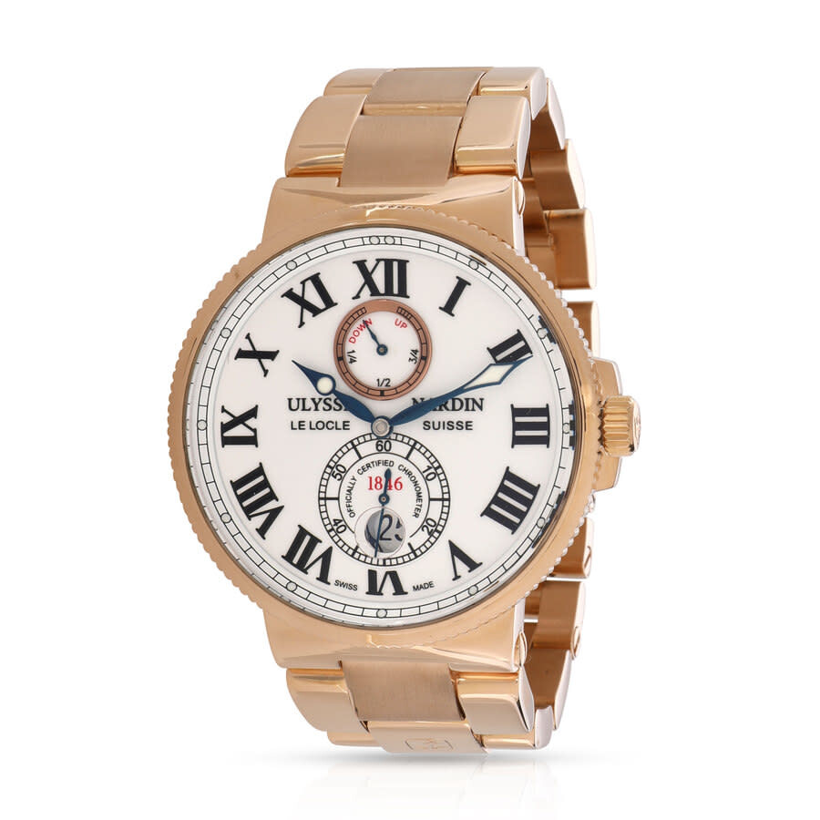 Maxi Marine Automatic White Dial Men's Watch