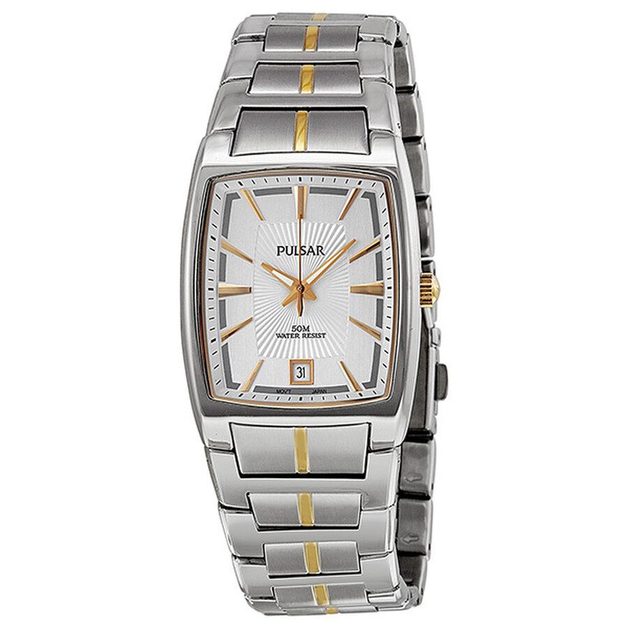 pulsar silver watch