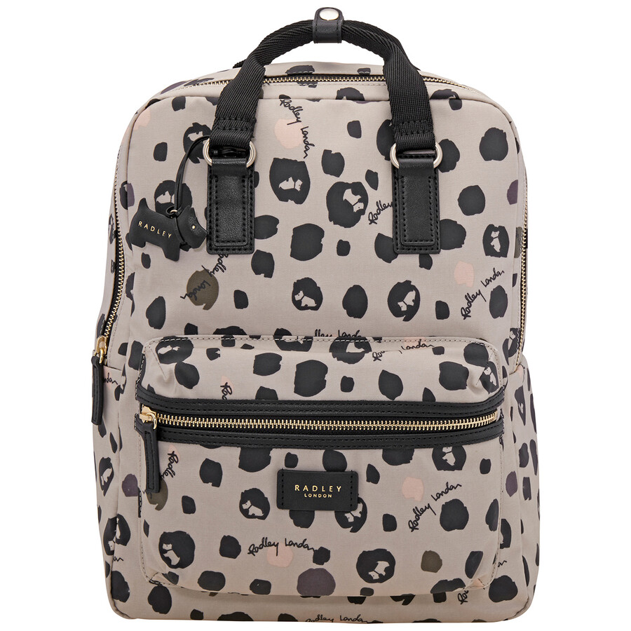 Radley Large Bubble Dog Zip Top Backpack 15416 DOVE GREY 5025546451944