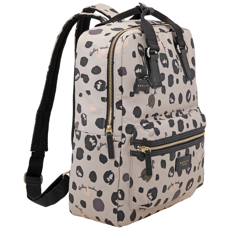 Radley Large Bubble Dog Zip Top Backpack 15416 DOVE GREY 5025546451944
