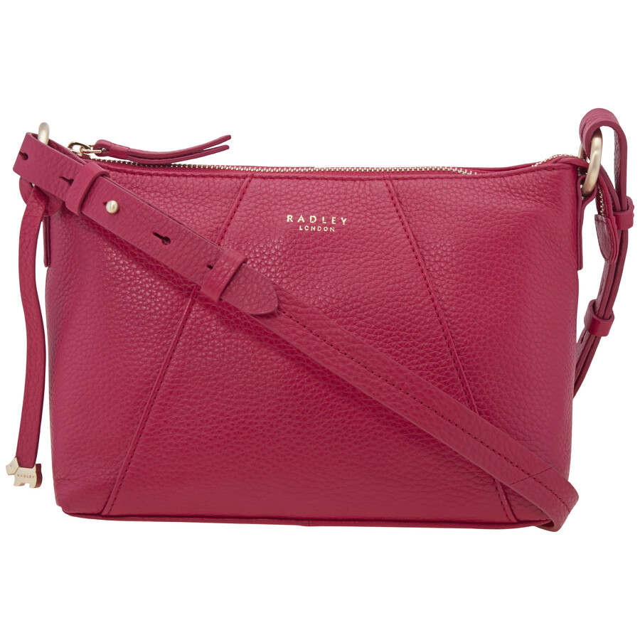 Radley Wood Street Medium Zip Top Crossbody Raspberry 17078 RASPBERRY