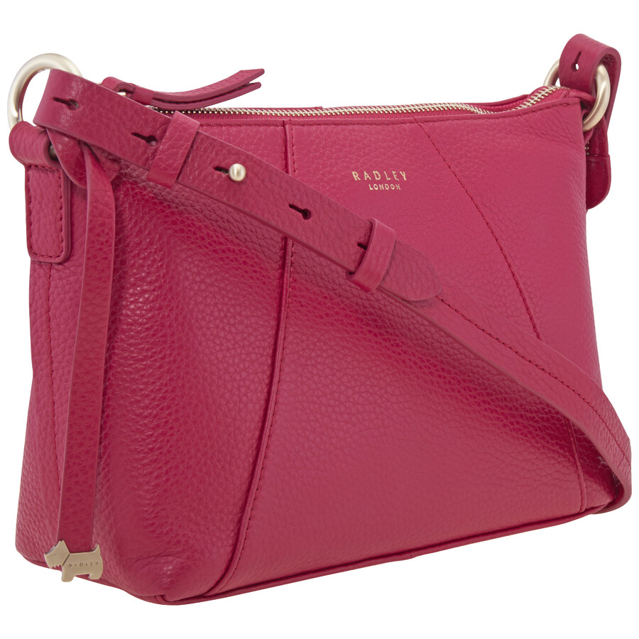 Radley Wood Street Medium Zip Top Crossbody Raspberry 17078 RASPBERRY