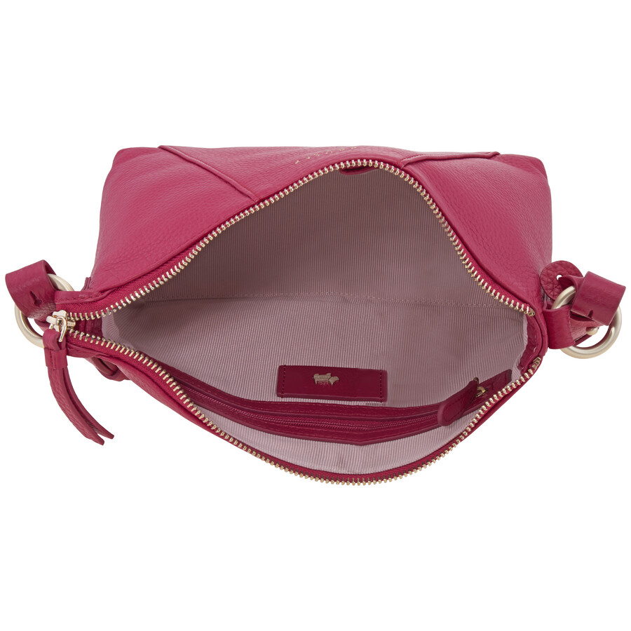 Radley Wood Street Medium Zip Top Crossbody Raspberry 17078 RASPBERRY