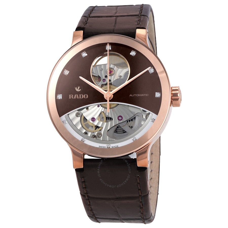 Centrix Open Heart Automatic Brown Dial Ladies Watch