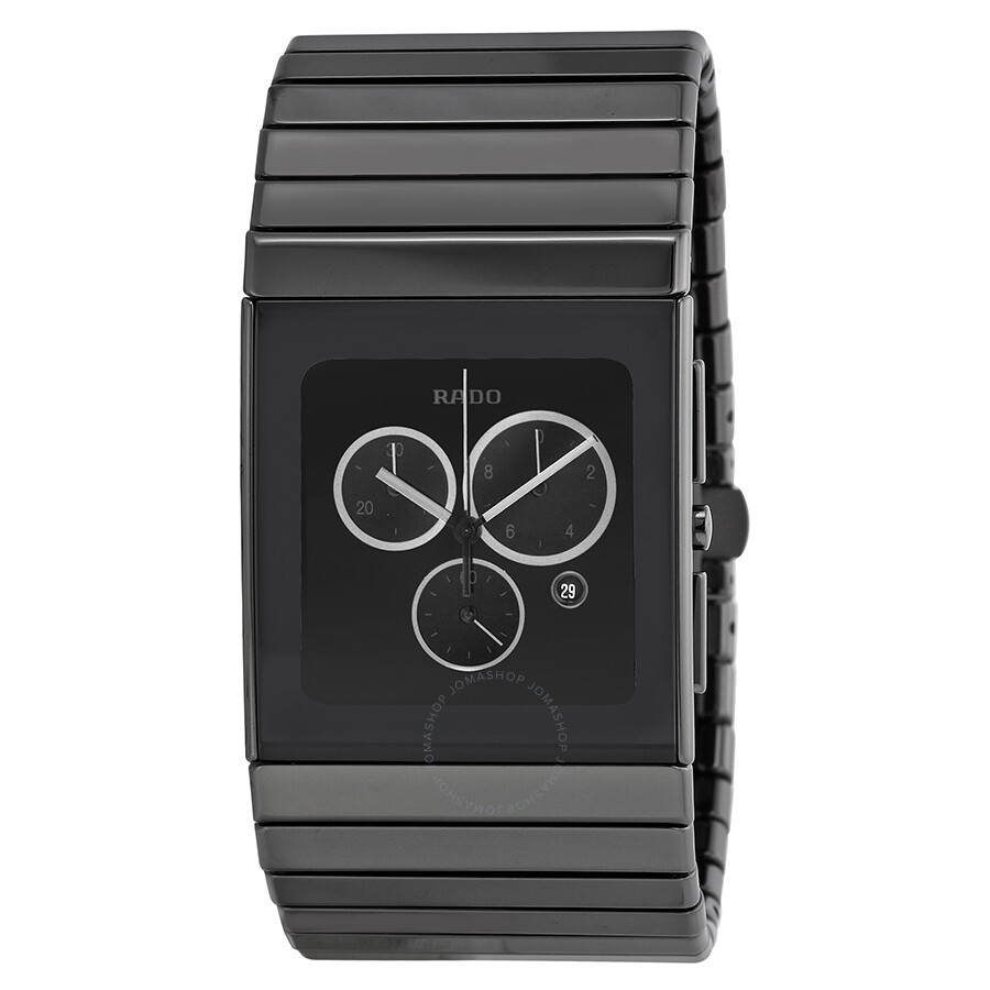 Ceramica Chronograph Black Dial Men's Watch