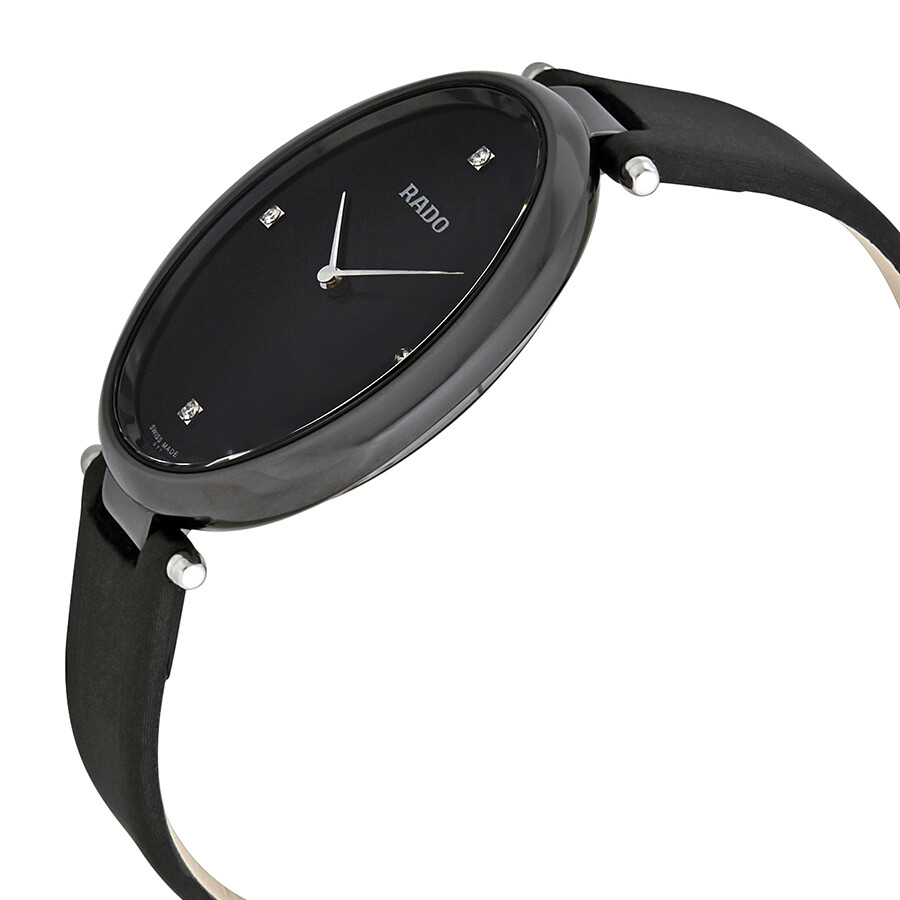Rado Esenza Black Dial Black Satin Ladies Watch R53093715 842047127100