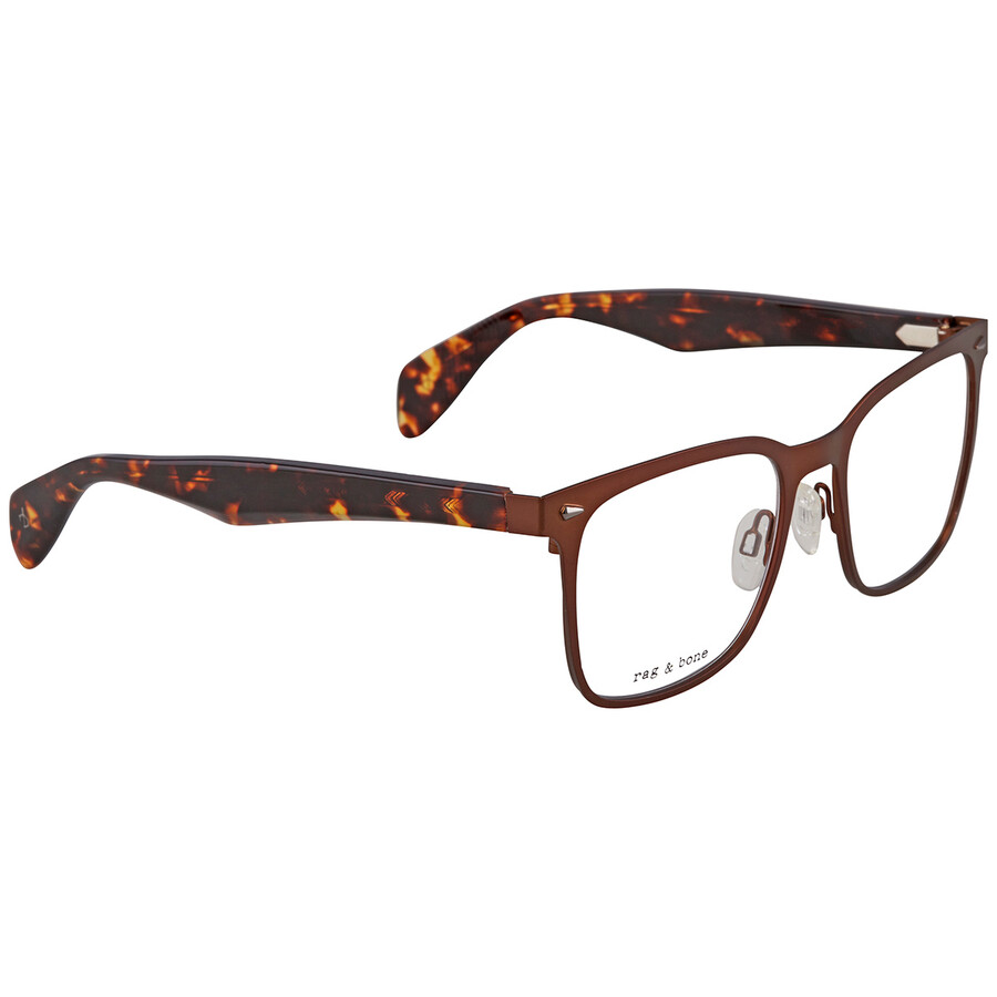 Rag And Bone Rag & Bone Ladies Brown Rectangular Eyeglass Frames ...