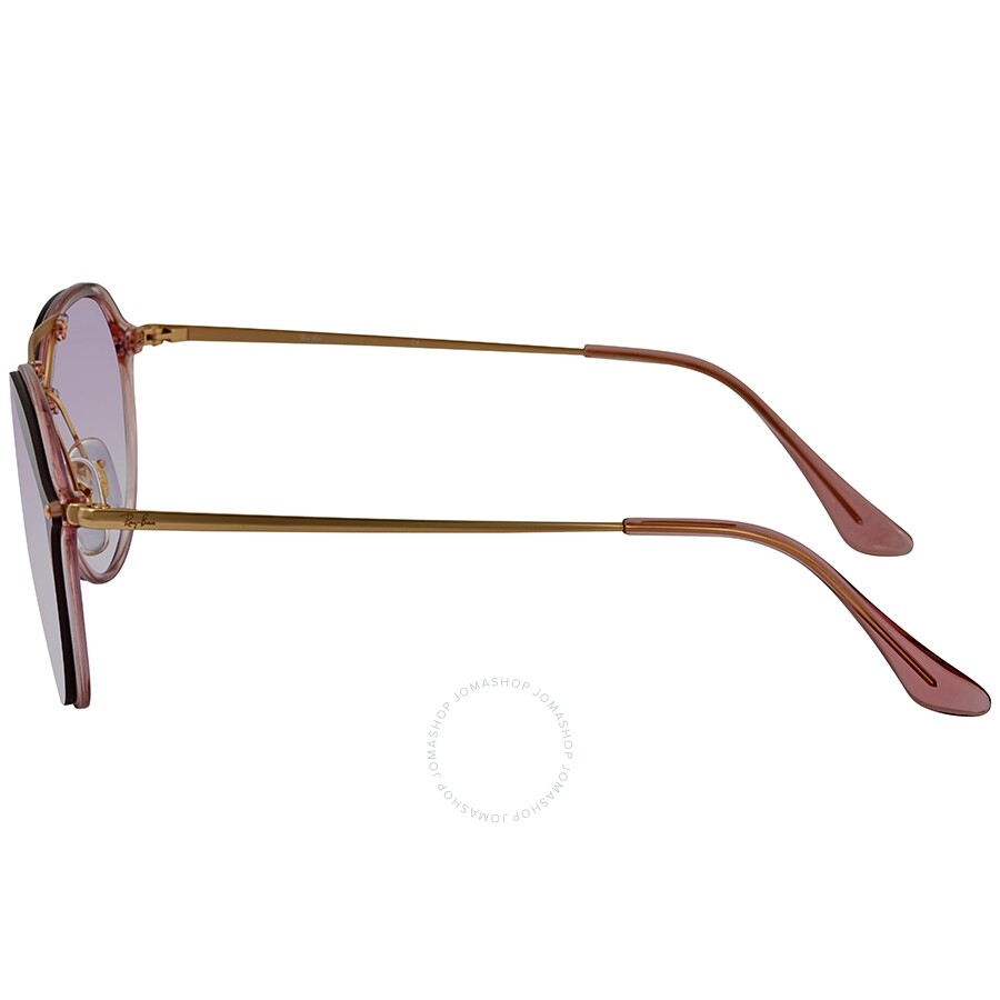 Ray Ban Blaze Double Bridge Violet Blue Gradient Mirror Round Unisex Sunglasses Rb4292n 63870u62 Rb4292n 63870u62 Sunglasses Ray Ban Jomashop