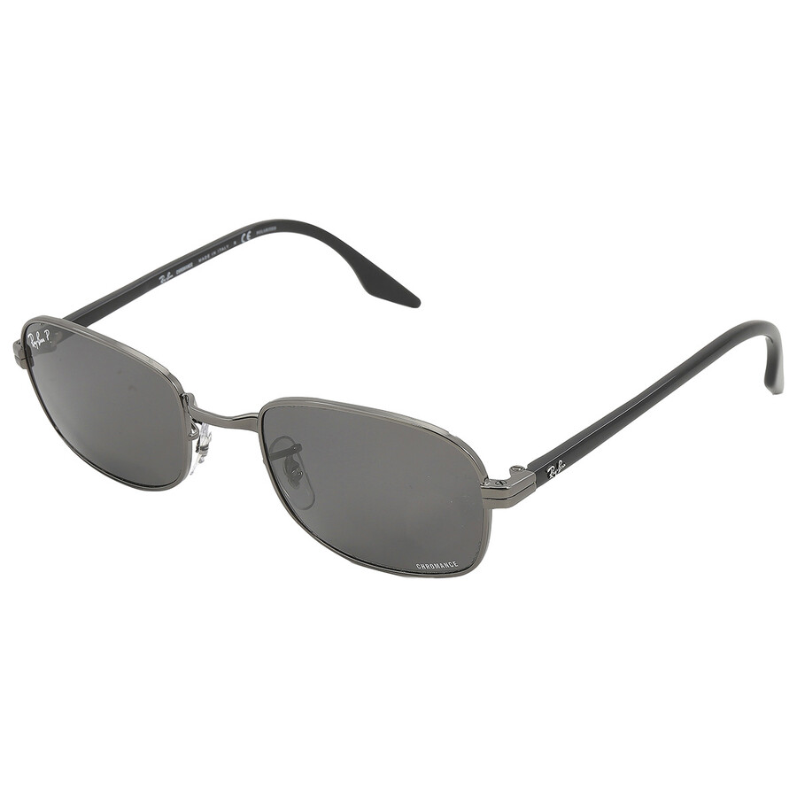 RayBan Chromance Polarized Grey Rectangular Unisex Sunglasses RB3690