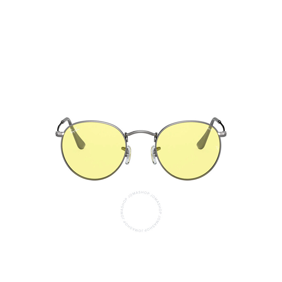 yellow round ray bans