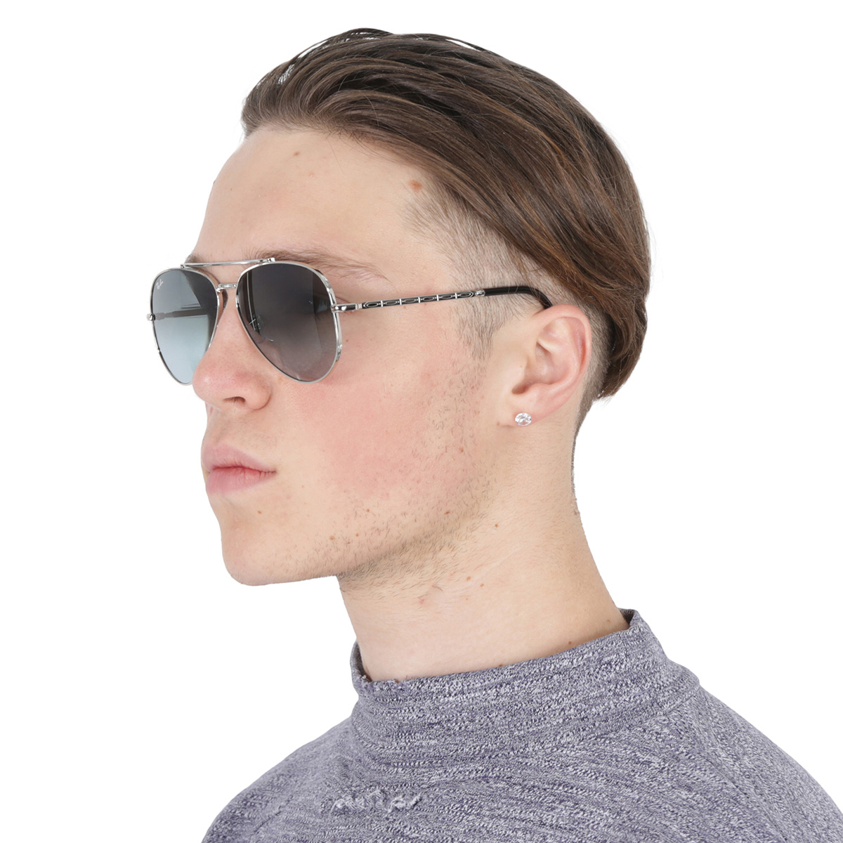 Ray-Ban New Aviator Blue Gradient Pilot Unisex Sunglasses RB3625 003/3M ...