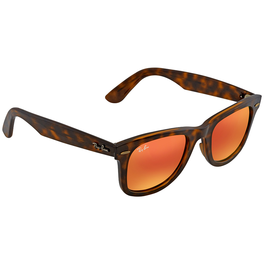 Ray-Ban Wayfarer Ease Orange Gradient Flash Square Sunglasses RB4340 710/4W  50 8053672888577 - Sunglasses, Wayfarer - Jomashop