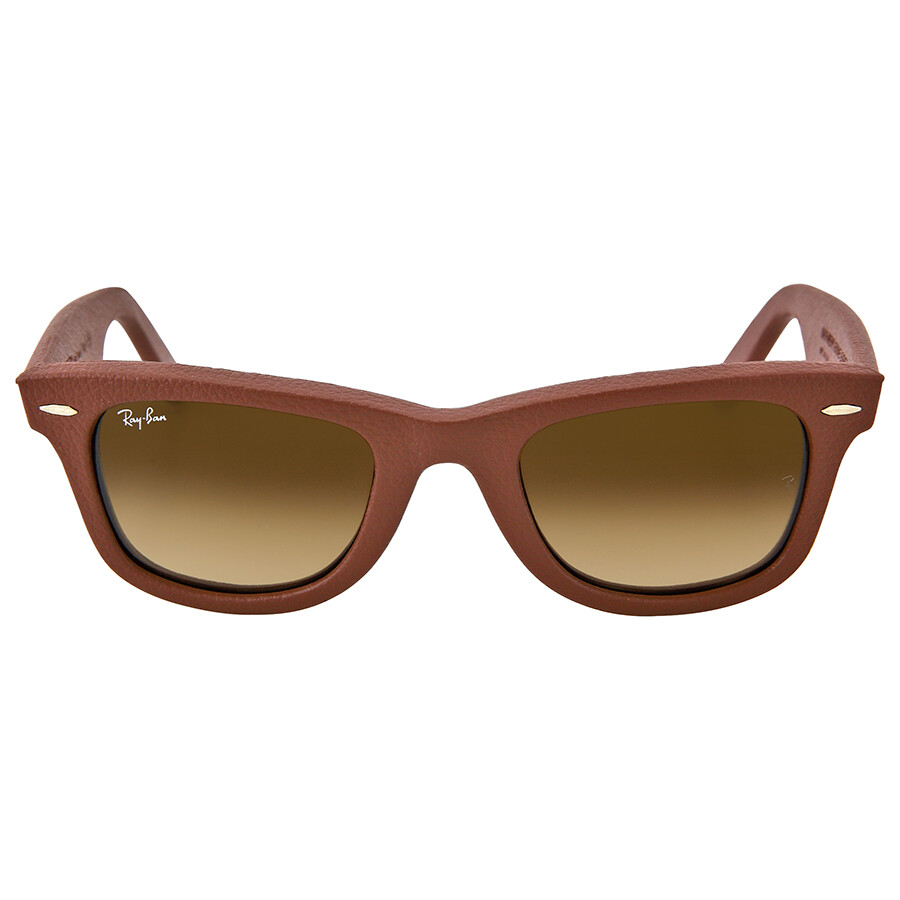 ray ban leather frame