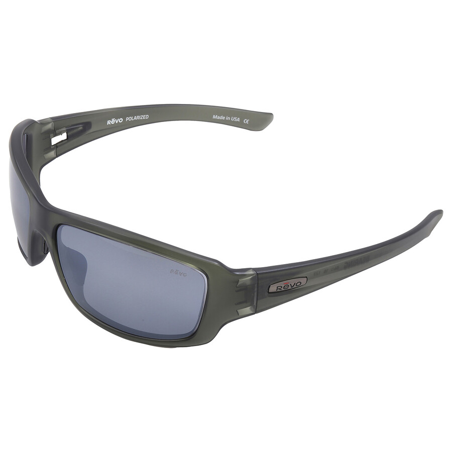 Revo Bearing Graphite Polarized Wrap Men's Sunglasses RE 4057 08 GY 64