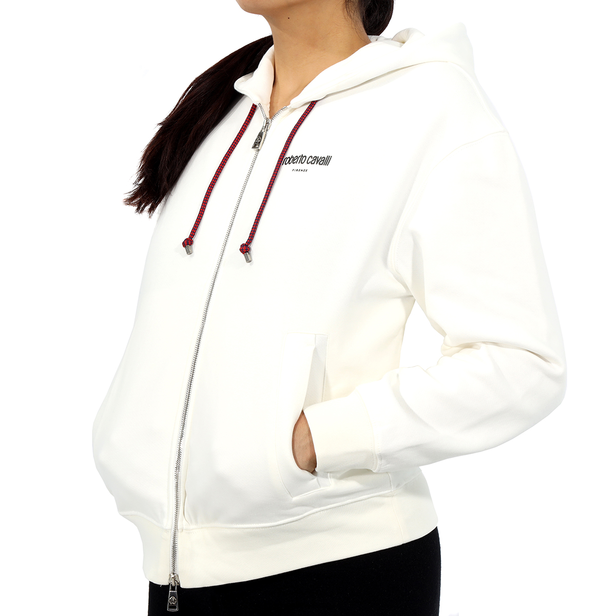 Cavalli Class White Cotton Women Sweatshirt main image 0