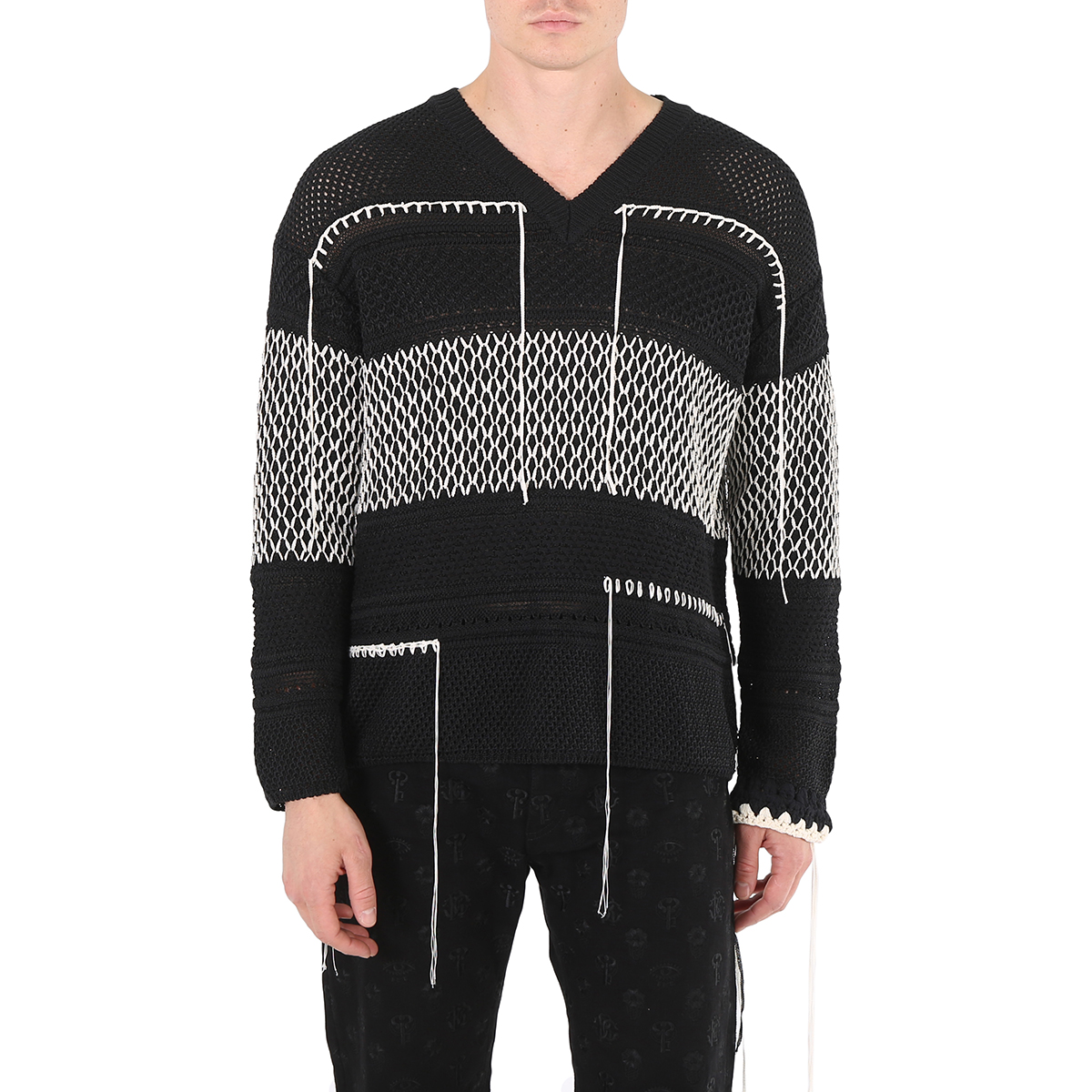 Cavalli Beige knitted wool sweater main image 1