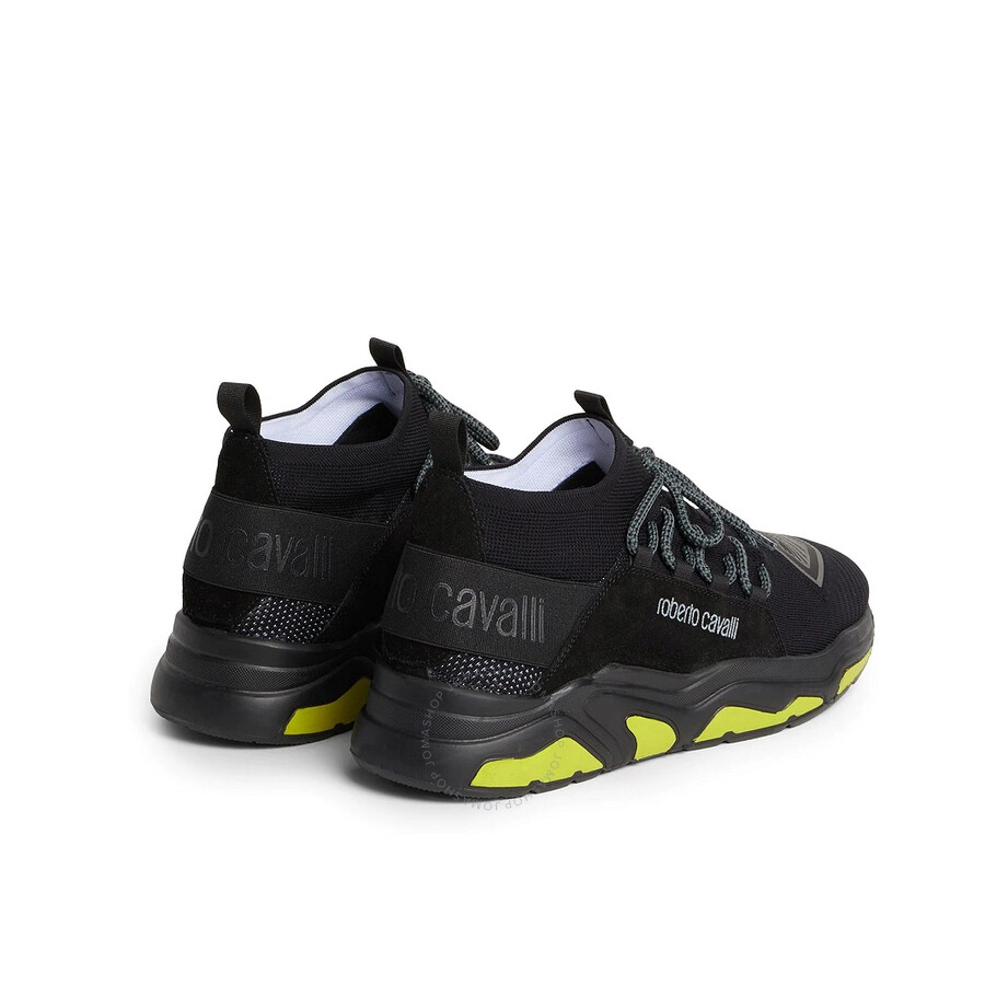 Roberto Cavalli Men's Black Sock Style Low Top Sneakers, Brand Size 40 ( US Size 7 ) HMLZAI