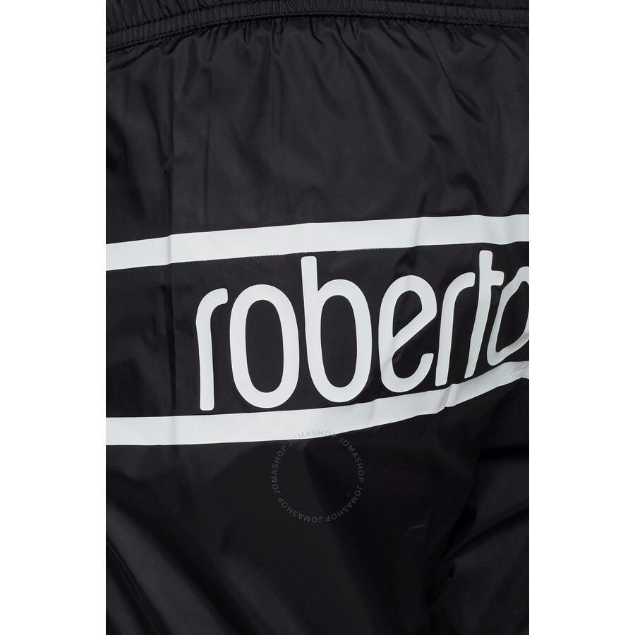 Roberto Cavalli Men's Solid Nylon Boxer Shorts, Brand Size 5 (XXLarge