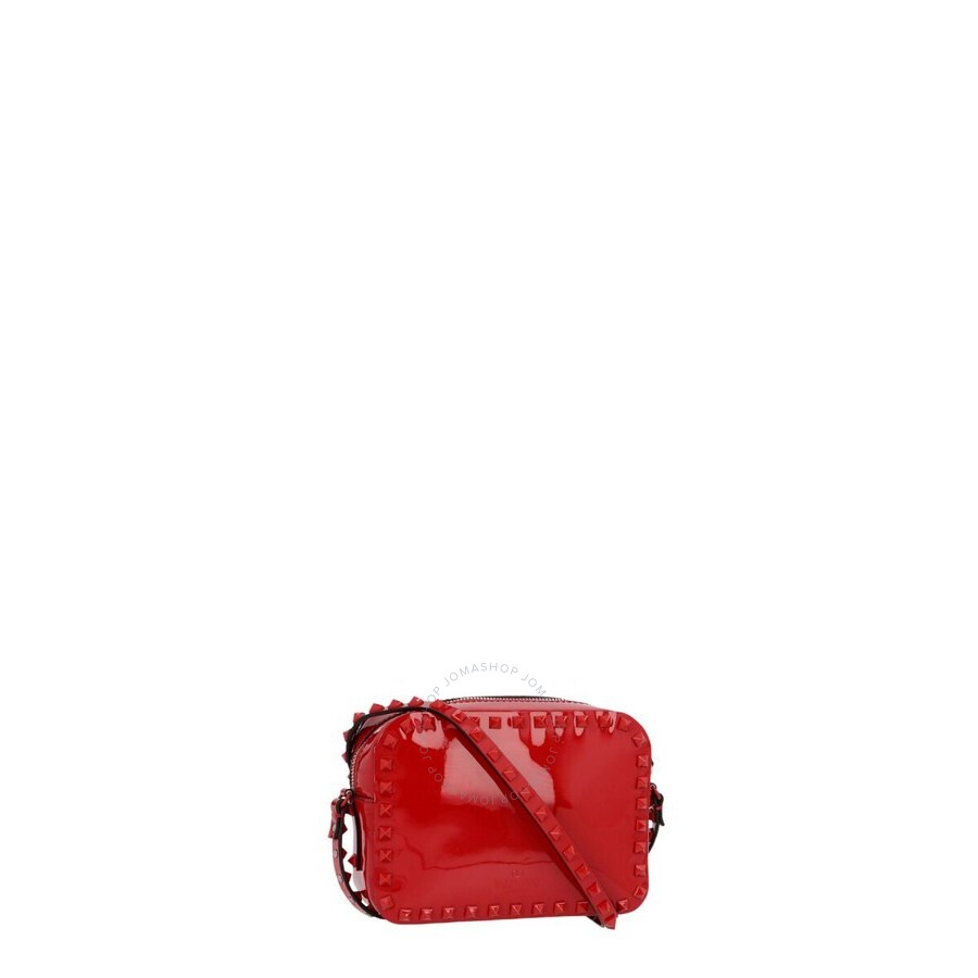 Valentino Garavani ROCKSTUD SMALL PATENT LEATHER CROSSBODY BAG UW2B0809VNZ0RO Handbags