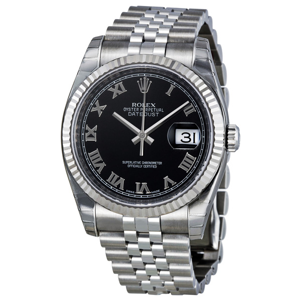 Rolex Oyster Perpetual 36 mm Black Dial Stainless Steel Jubilee Bracelet  Automatic Men's Watch 116234BKRJ 845960035064 - Watches, Oyster Perpetual -  Jomashop