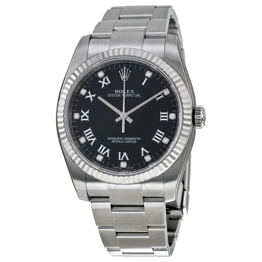 Oyster Perpetual 36 mm Black Dial Stainless Steel Bracelet Automatic Unisex Watch