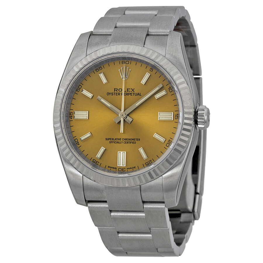 Oyster Perpetual 36 mm Grape Dial Stainless Steel Bracelet Automatic Men's Watch