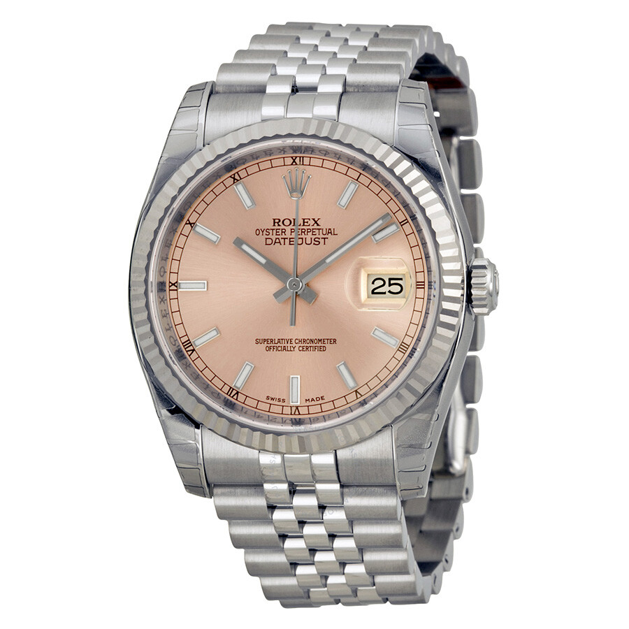 Oyster Perpetual 36 mm Pink Dial Stainless Steel Jubilee Bracelet Automatic Watch