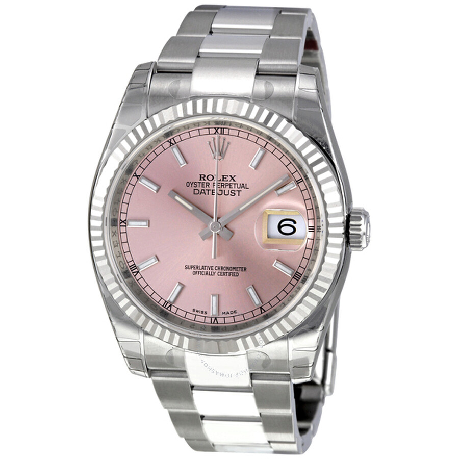 Oyster Perpetual 36 mm Pink Dial Stainless Steel Bracelet Automatic Watch