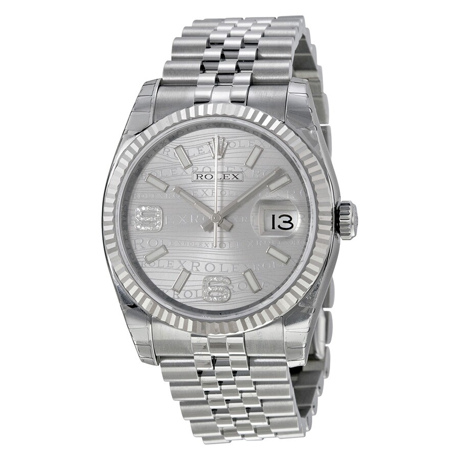 Oyster Perpetual 36 mm Silver Dial Stainless Steel Jubilee Bracelet Automatic Unisex Watch