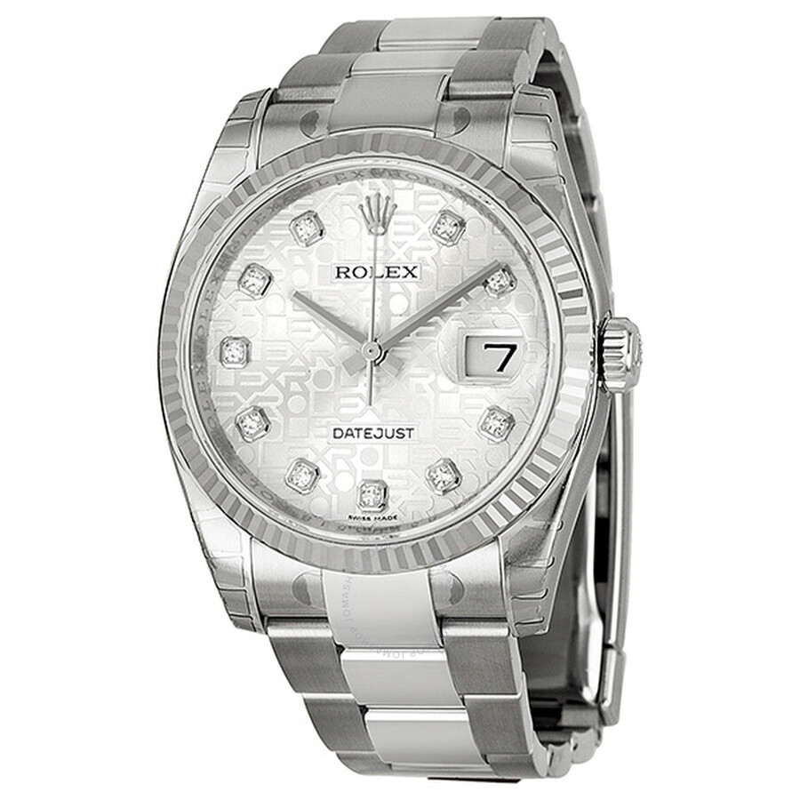 Oyster Perpetual 36 mm Silver Dial Stainless Steel Bracelet Automatic Ladies Watch