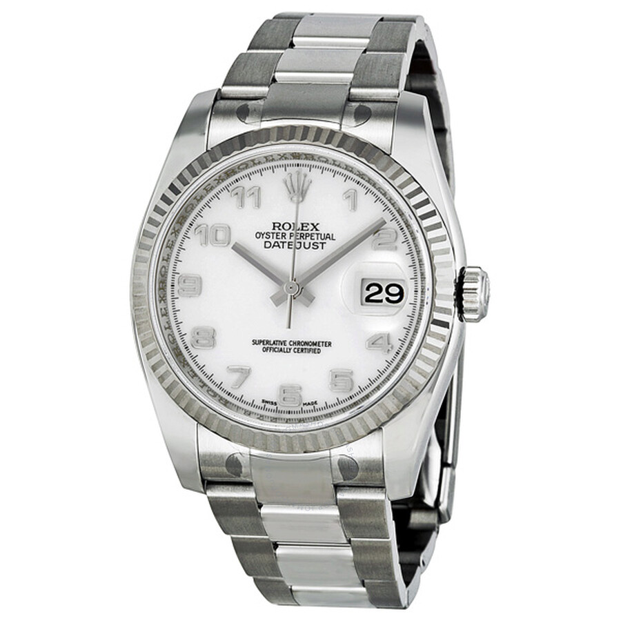 Oyster Perpetual 36 mm White Dial Stainless Steel Bracelet Automatic Ladies Watch