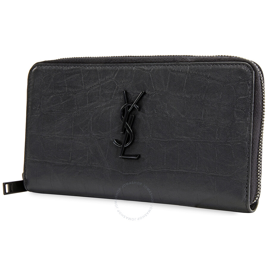 Saint Laurent Black Zip Around Wallet 529899 C9H0U 1000 Handbags, YSL