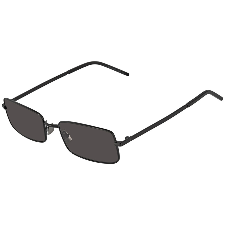 Saint Laurent Grey Rectangular Men's Sunglasses SL25230006127001