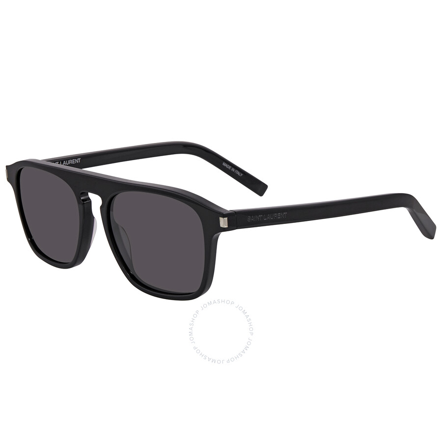 Saint Laurent Grey Square Men's Sunglasses SL15830001179001