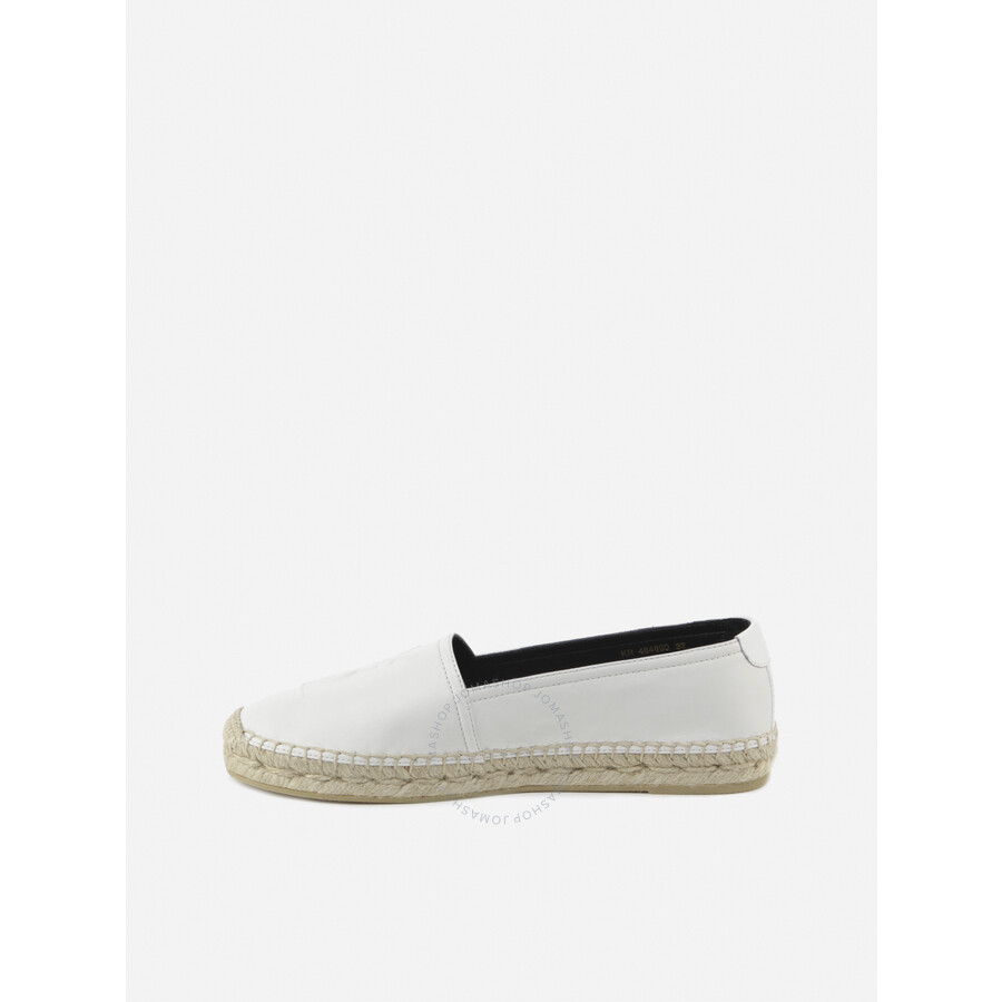 Saint Laurent Ladies White Espadrilles, Brand Size 39 ( US Size 9
