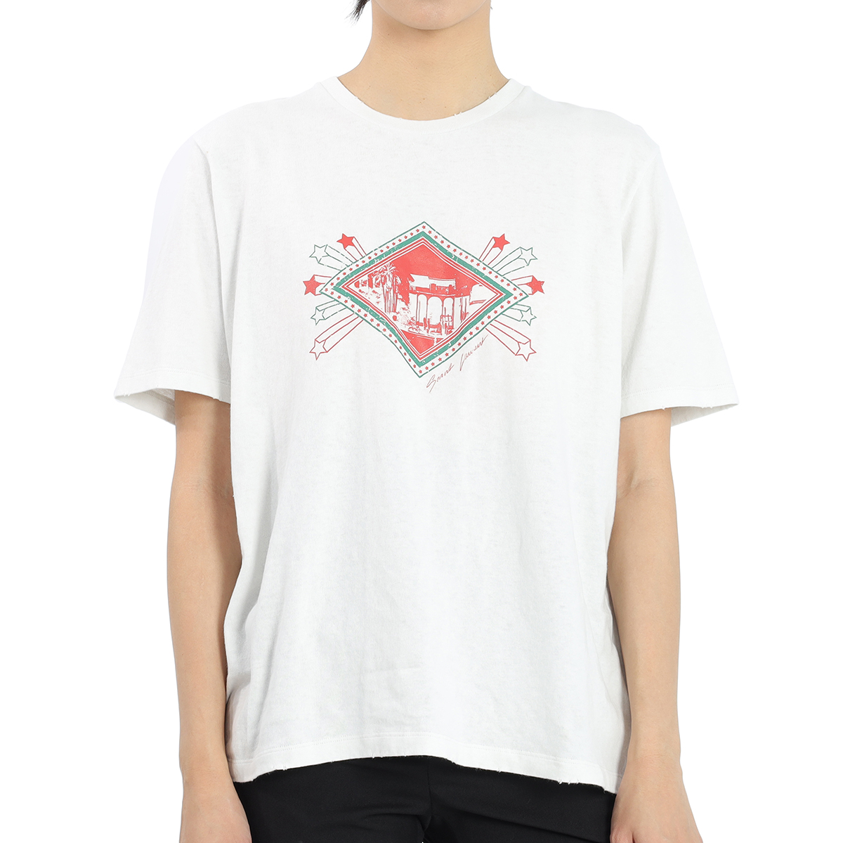 Saint Laurent Multicolor Graphic Print 