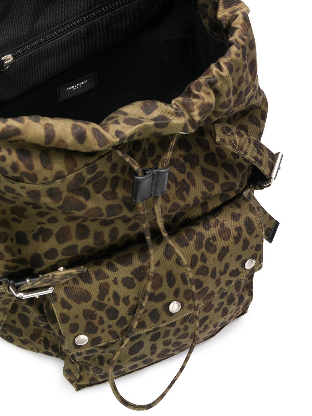 Saint Laurent Noe Backpack in Leopard 