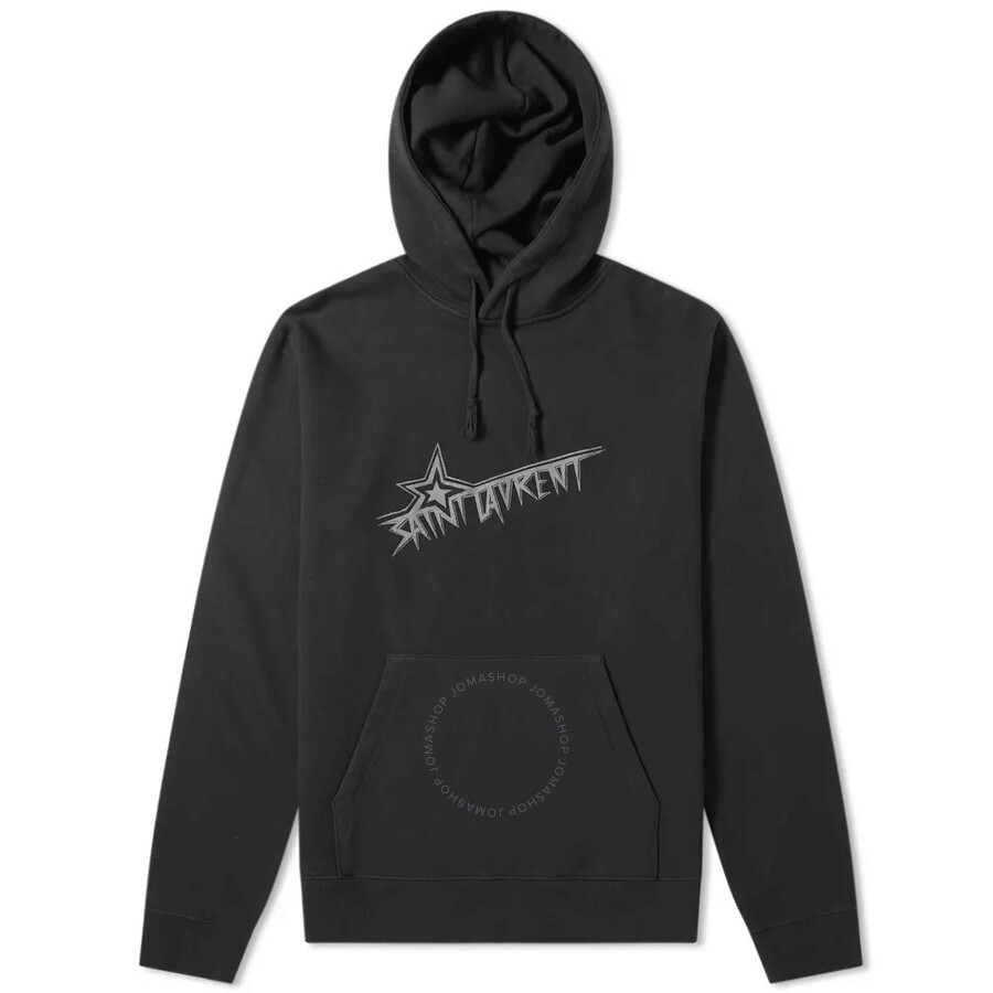 saint laurent small logo hoodie