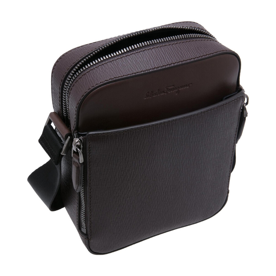 Ferragamo Salvatore Ferragamo Brown Men's Revival 3.0 Crossbody Bag 24A089 704088 8056744685852