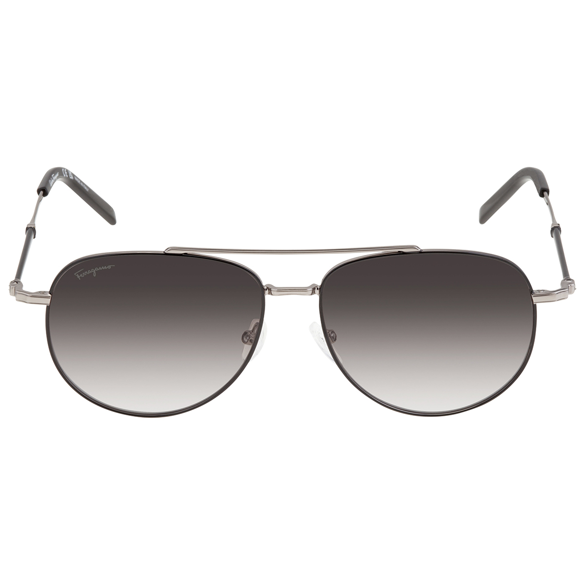 Ferragamo Large Pilot Sunglasses SF308S 703 Gold 61mm
