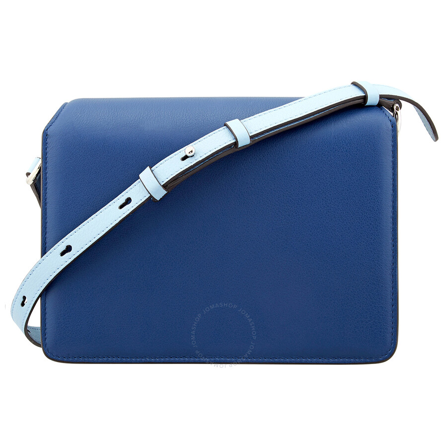 Ferragamo Salvatore Ferragamo Ladies Joanne Leather Shoulder Bag Blue