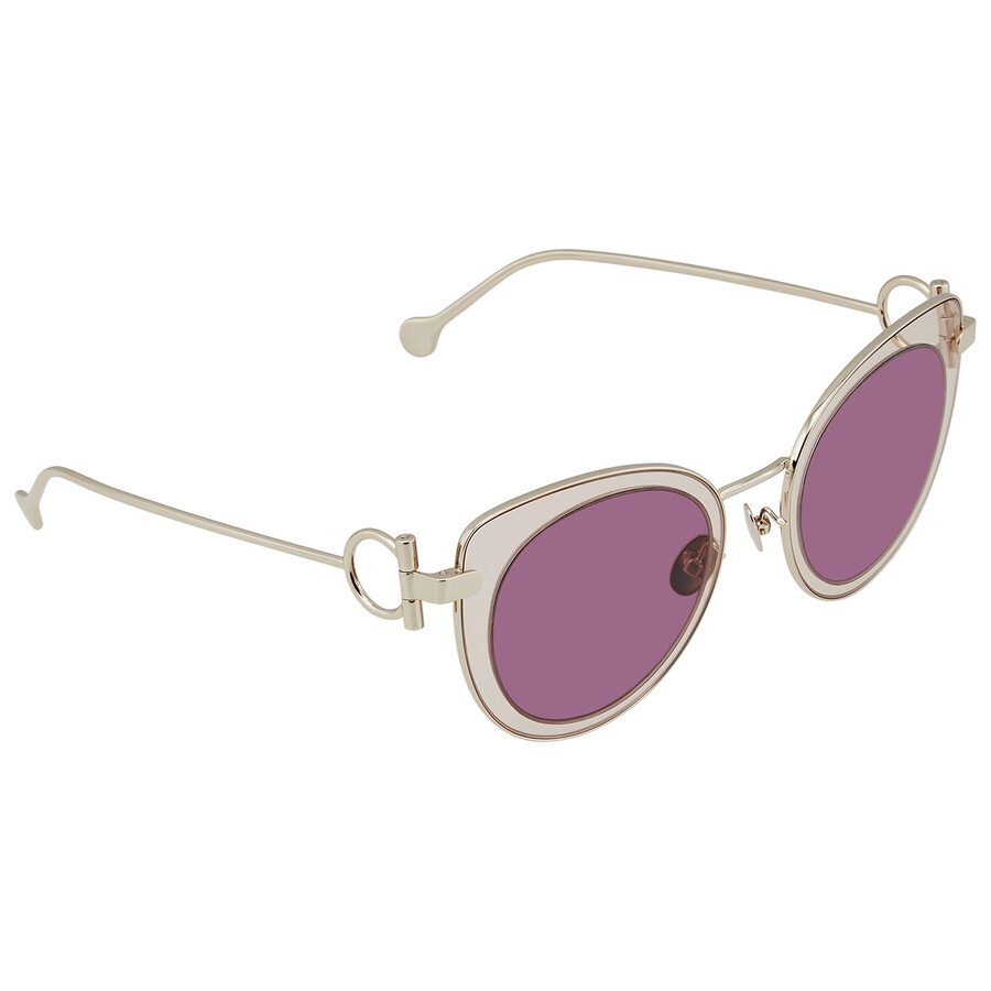 ferragamo round sunglasses
