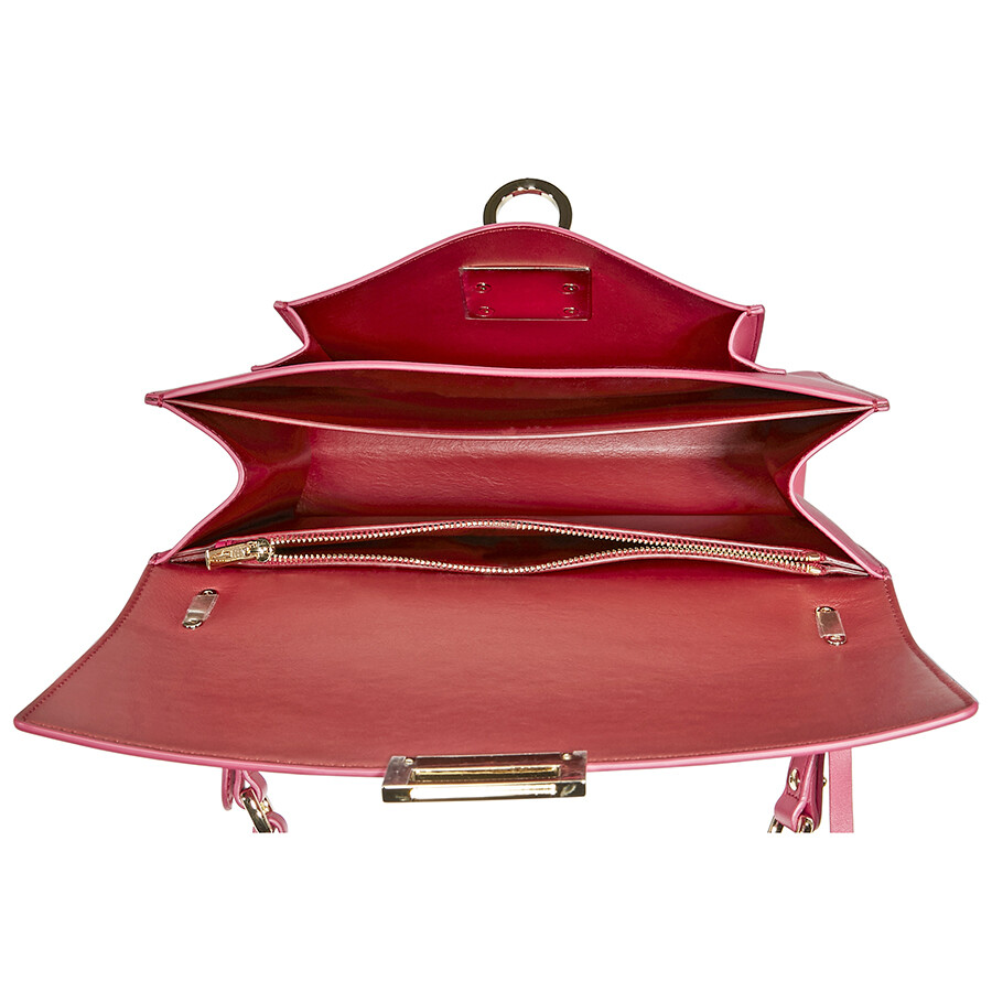 Salvatore Ferragamo Marisol Leather Shoulder Bag Begonia 21F5760